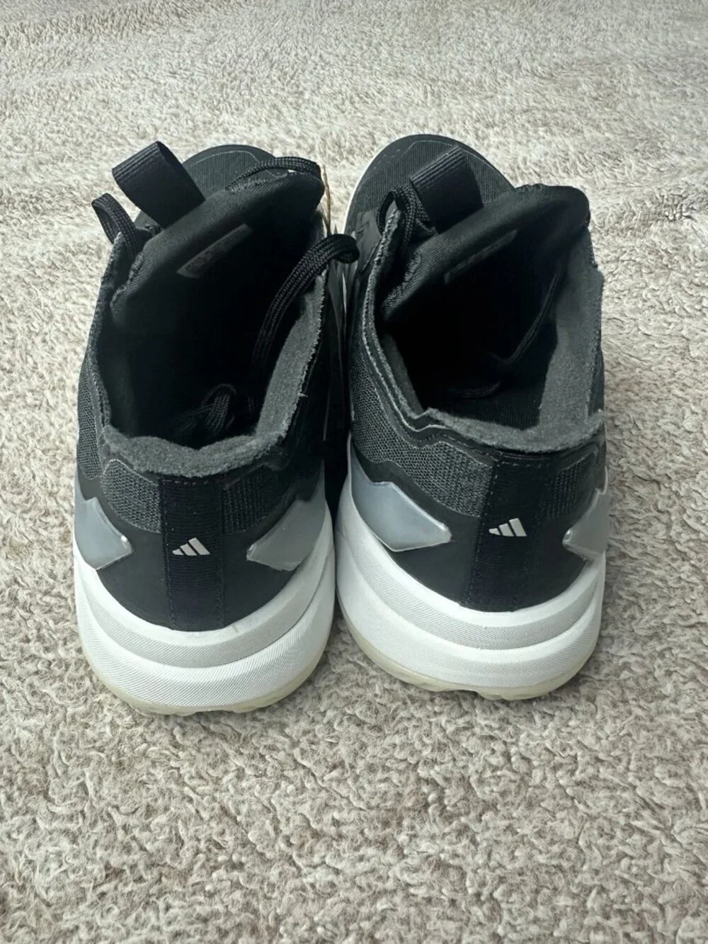 Adidas Women's Crazyflight 6 Black Silver Metallic Volleyball Shoes 8.5 HQ4684